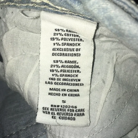 Knee length denim stretch shorts - Picture 6 of 6